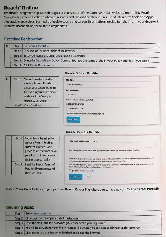 REACH+ - Senior Cycle - Career and College Preparation Programme - Workbook by CareersPortal on Schoolbooks.ie