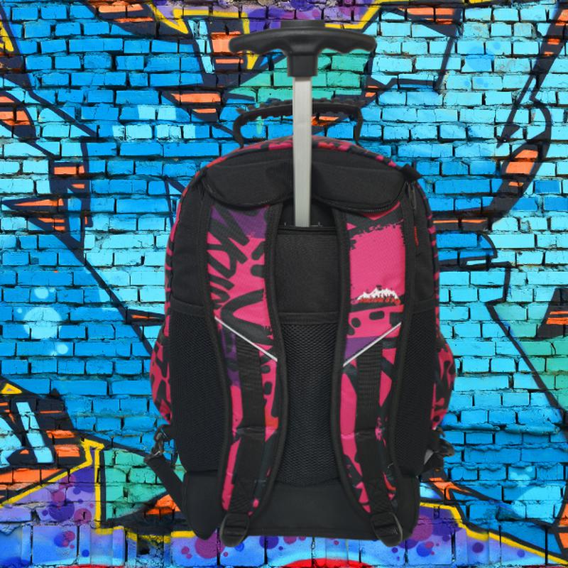 Ridge 53 - Temple Wheeled Backpack - Geneva Graffiti by Ridge 53 on Schoolbooks.ie