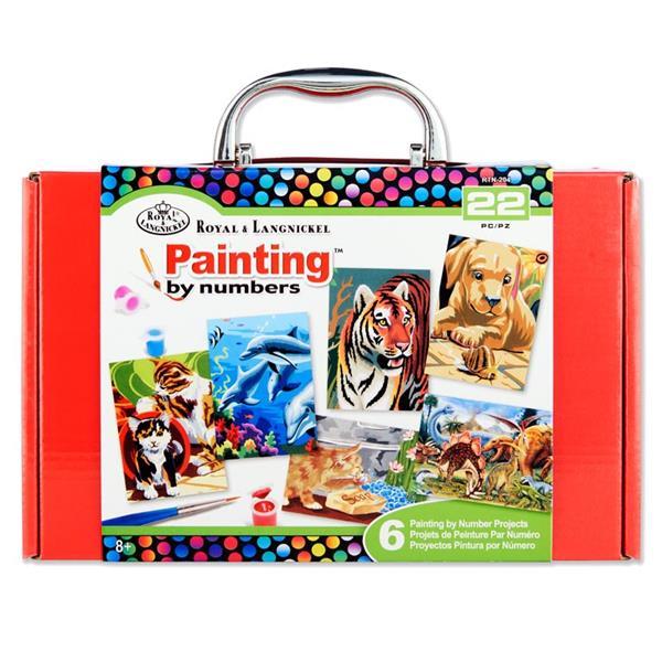 Painting By Numbers Box Set - Red - Mini 22 Piece by Royal & Langnickel on Schoolbooks.ie