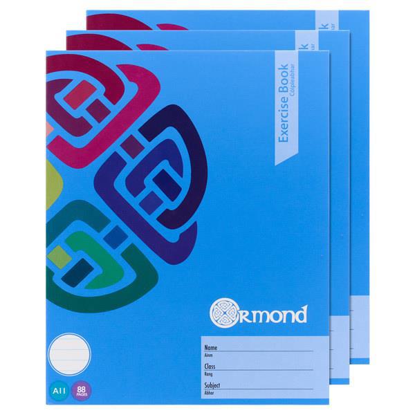 Exercise Copy - A11 - 88 Page - Pack of 10 by Ormond on Schoolbooks.ie
