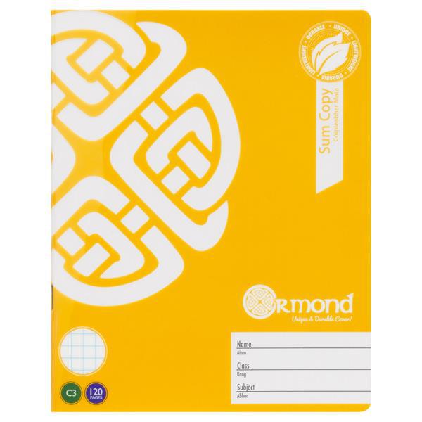 Ormond 120 Page C3 Durable Cover Sum Copy Book by Ormond on Schoolbooks.ie