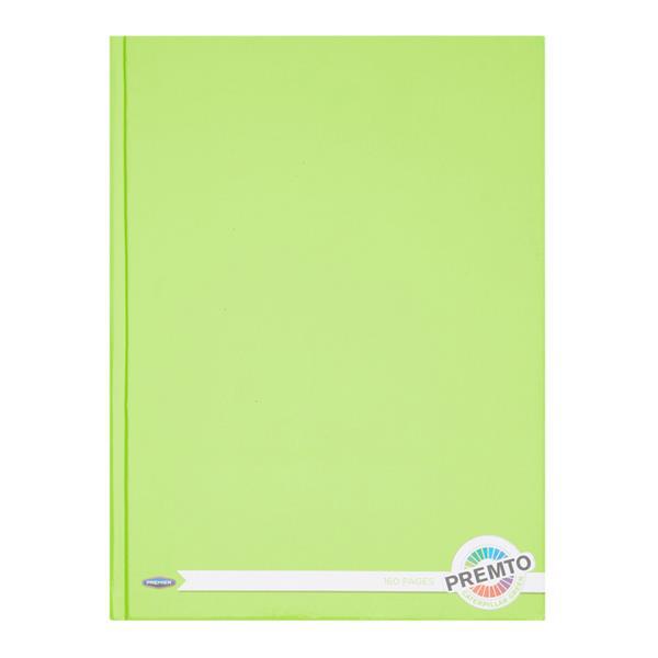 Premier Premtone A4 160pg Hardcover Notebook - Caterpillar Green by Premtone on Schoolbooks.ie