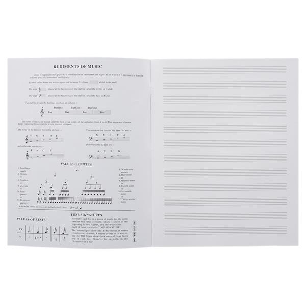 Premier - 24 Page 12 Stave Music Manuscript Book by Premier Stationery on Schoolbooks.ie