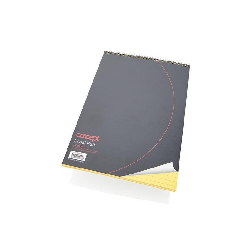 ■ Concept - A4 160 page Spiral Memory Notebook - Canary by Concept on Schoolbooks.ie