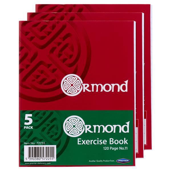 Ormond - 120 Page No.11 Copy Books - Pack of 5 by Ormond on Schoolbooks.ie