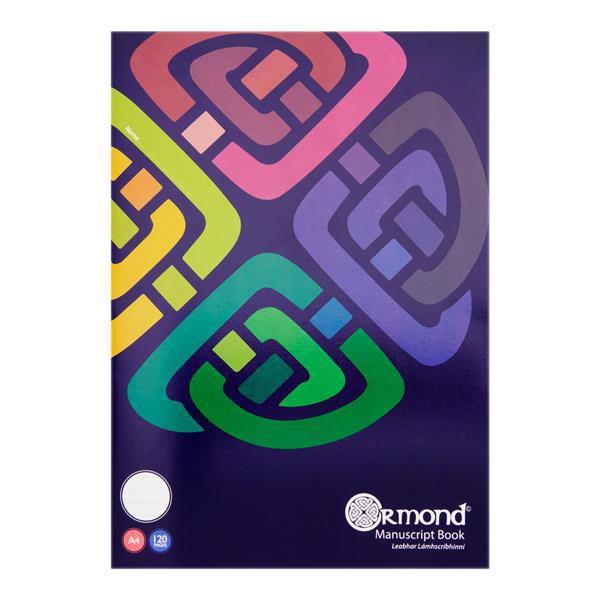 Ormond A4 120pg Soft Cover Manuscript Book by Ormond on Schoolbooks.ie