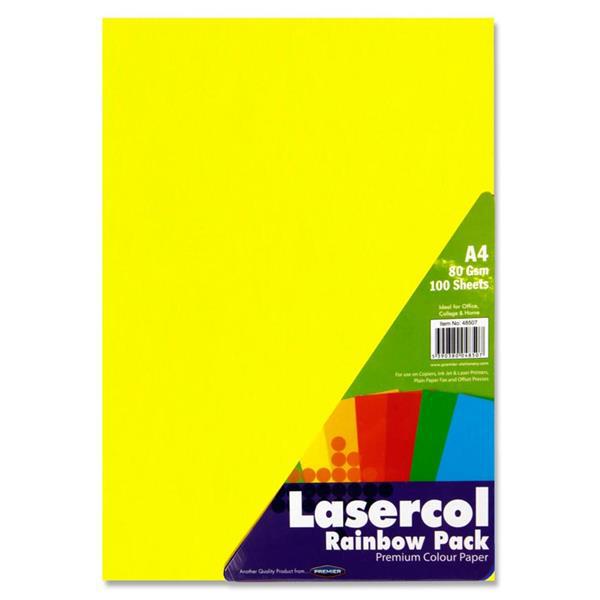 Lasercol - A4 80gsm Activity Paper - 100 Sheets - Rainbow by Lasercol on Schoolbooks.ie