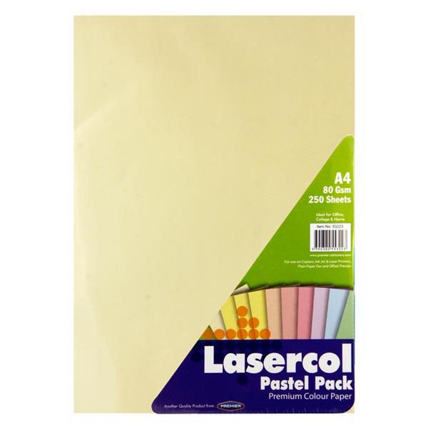 Lasercol - A4 80gsm Activity Paper - 1/2 Ream - Pastel by Lasercol on Schoolbooks.ie