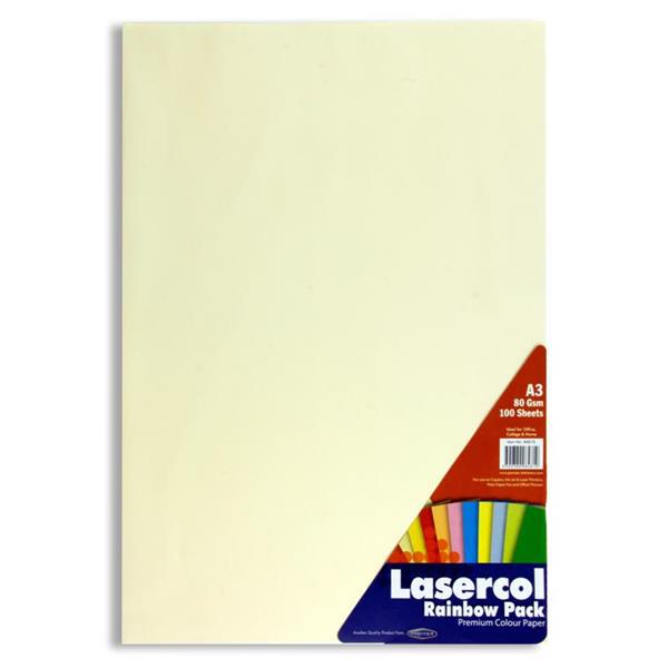 Lasercol - A3 80gsm Activity Paper - 100 Sheets - Rainbow by Lasercol on Schoolbooks.ie