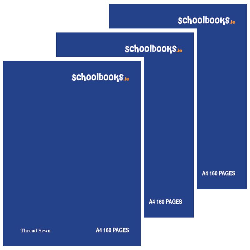 ■ Schoolbooks.ie - A4 Hardback Notebook - 160 Page - 3 Pack - Blue by Schoolbooks.ie on Schoolbooks.ie