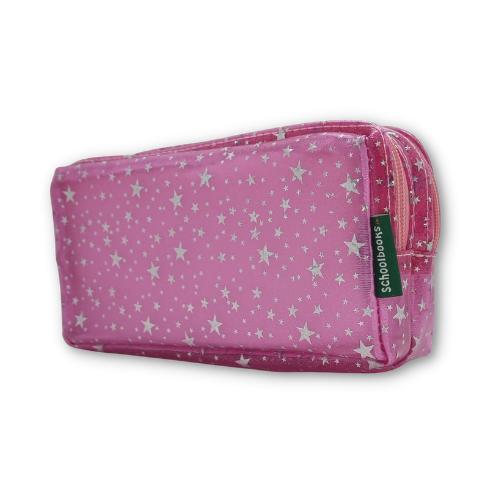 ■ Schoolbooks.ie - Double Pencil Case - Pink Stars by Schoolbooks.ie on Schoolbooks.ie