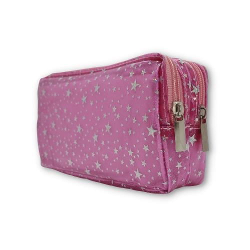 ■ Schoolbooks.ie - Double Pencil Case - Pink Stars by Schoolbooks.ie on Schoolbooks.ie