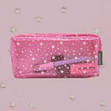 ■ Schoolbooks.ie - Double Pencil Case - Pink Stars by Schoolbooks.ie on Schoolbooks.ie