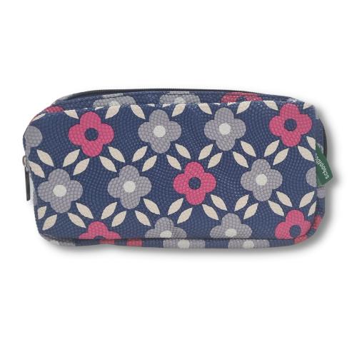 ■ Schoolbooks.ie - Triple Pencil Case - Bead Flower Navy by Schoolbooks.ie on Schoolbooks.ie