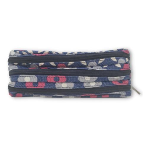 ■ Schoolbooks.ie - Triple Pencil Case - Bead Flower Navy by Schoolbooks.ie on Schoolbooks.ie