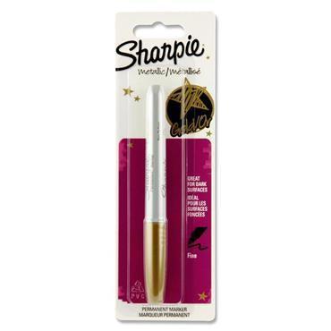 Sharpie Metallic Permanent Marker - Gold by Sharpie on Schoolbooks.ie