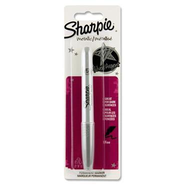 ■ Sharpie Metallic Permanent Marker - Silver by Sharpie on Schoolbooks.ie