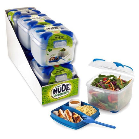 Smash Nude Food Mover 2 Tier Salad Box With Fork by Smash on Schoolbooks.ie