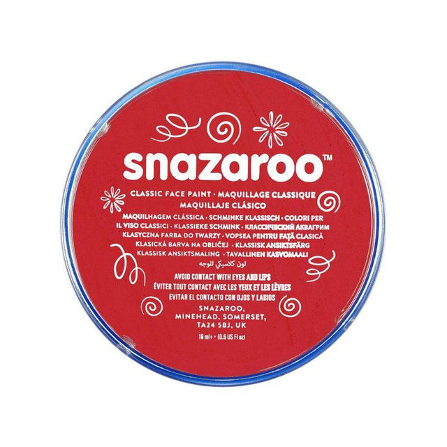 Snazaroo - Classic Face Paint - 18ml - Bright Red by Snazaroo on Schoolbooks.ie