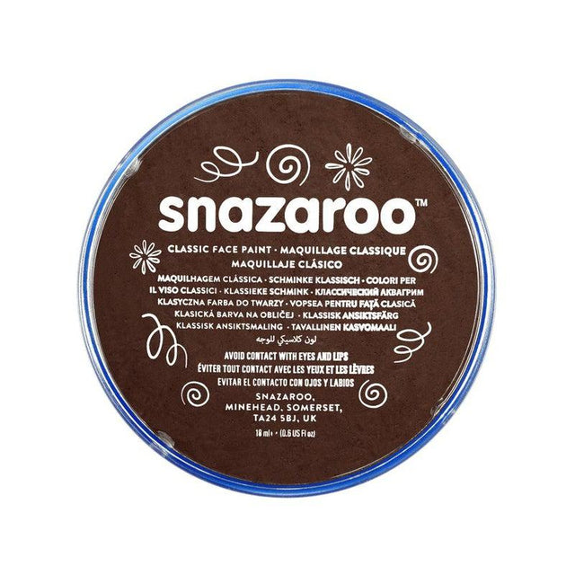 ■ Snazaroo - Classic Face Paint - 18ml - Dark Brown by Snazaroo on Schoolbooks.ie