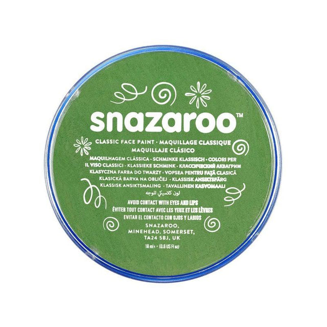 Snazaroo - Classic Face Paint - 18ml - Grass Green by Snazaroo on Schoolbooks.ie