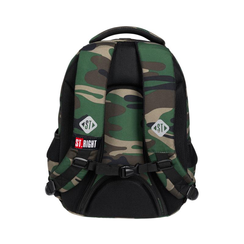■ St.Right - Army Moro - 3 Compartment Backpack by St.Right on Schoolbooks.ie