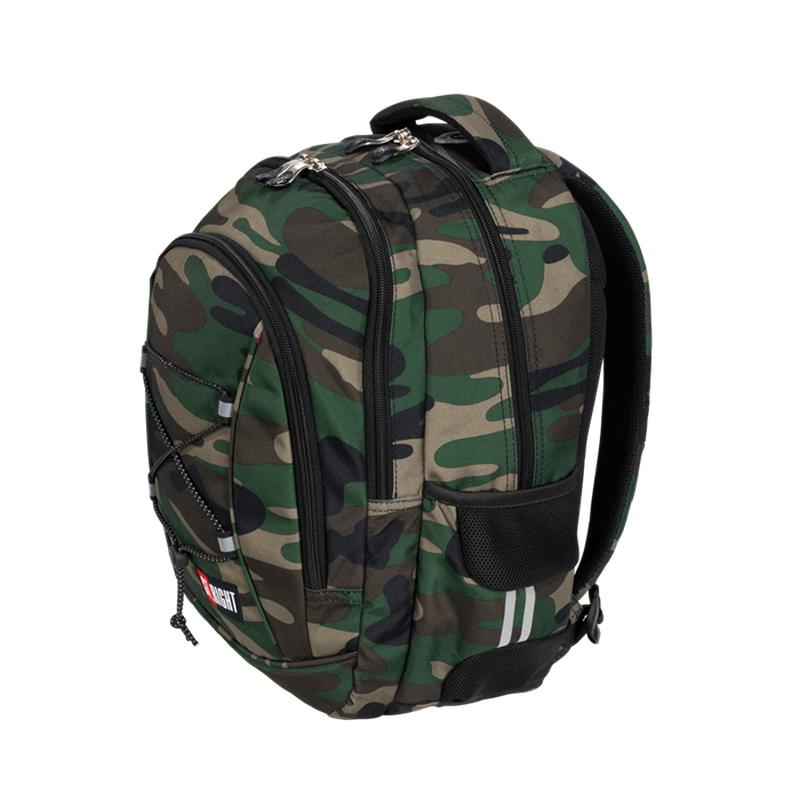 ■ St.Right - Army Moro - 3 Compartment Backpack by St.Right on Schoolbooks.ie