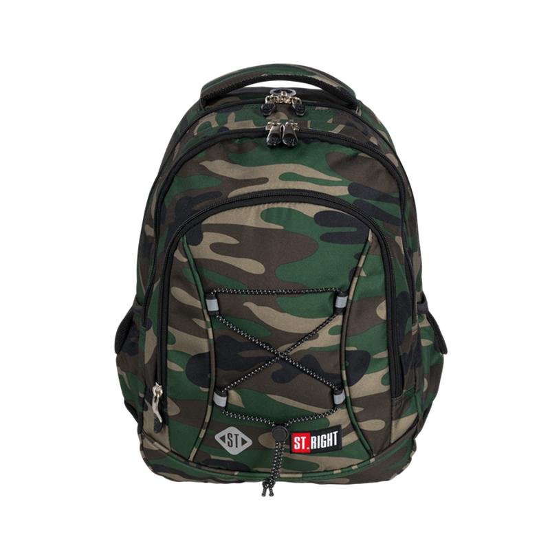 ■ St.Right - Army Moro - 3 Compartment Backpack by St.Right on Schoolbooks.ie