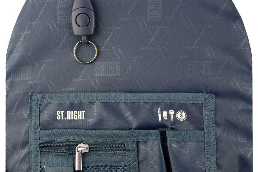 St.Right - Black - 4 Compartment Backpack by St.Right on Schoolbooks.ie