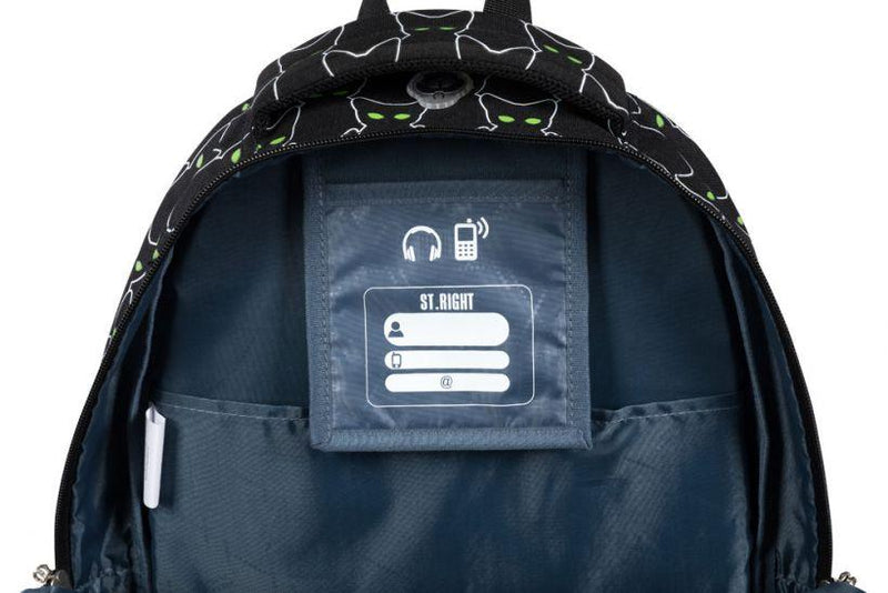 St.Right - Cats - 4 Compartment Backpack by St.Right on Schoolbooks.ie