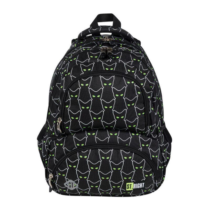 St.Right - Cats - 4 Compartment Backpack by St.Right on Schoolbooks.ie