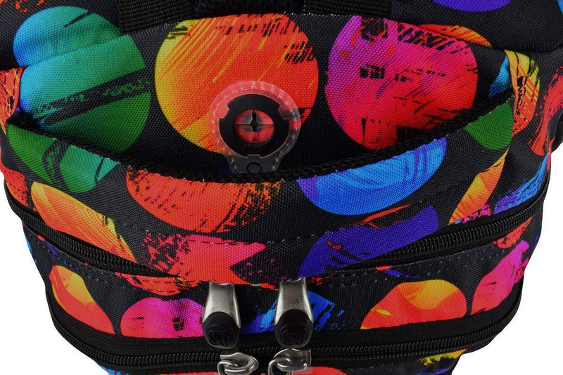 ■ St.Right - Colourful Dots - 4 Compartment Backpack by St.Right on Schoolbooks.ie