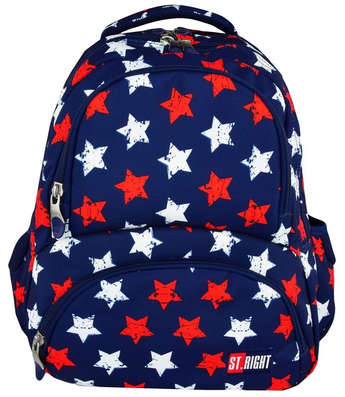 ■ St.Right - Stars - 4 Compartment Backpack by St.Right on Schoolbooks.ie