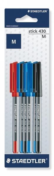 Staedtler Ball Point Pens - Assorted Pack (3 Blue, 2 Black, 1 Red) by Staedtler on Schoolbooks.ie