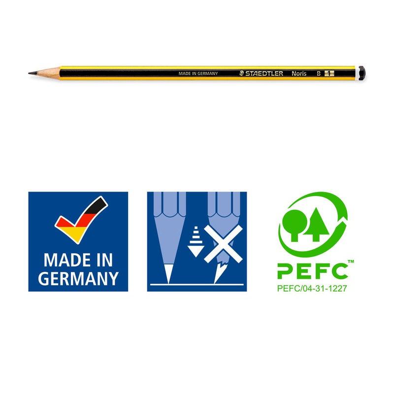 Staedtler Noris® Assorted Degrees Pencils - Pack of 5 by Staedtler on Schoolbooks.ie