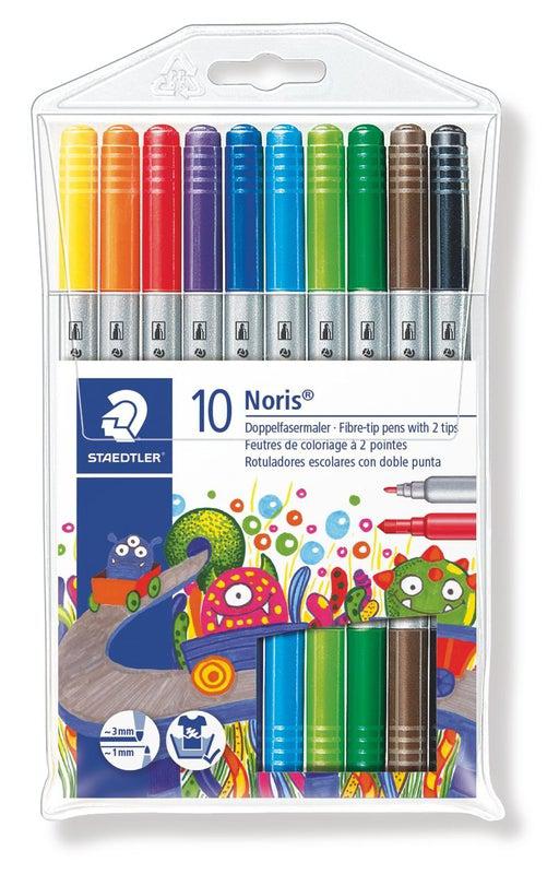 Staedtler - Wallet of 10 Double Ended Fibre Tip Pens by Staedtler on Schoolbooks.ie