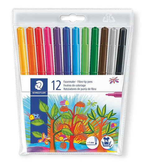 Staedtler - Wallet of 12 Fibre Tip Pens by Staedtler on Schoolbooks.ie