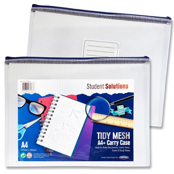 Student Solutions - A4+ Tidy Mesh Storage Wallet by Student Solutions on Schoolbooks.ie