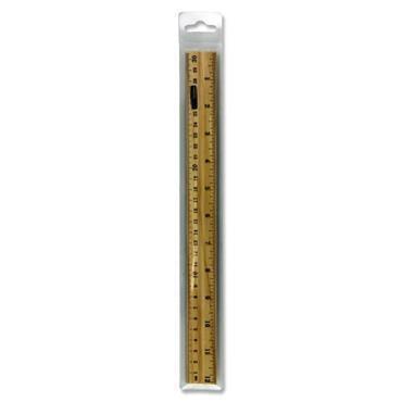 Wooden Ruler 12" / 30cm with Metal Strip by Student Solutions on Schoolbooks.ie