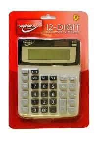 ■ 12 Digit Calculator by Supreme Stationery on Schoolbooks.ie