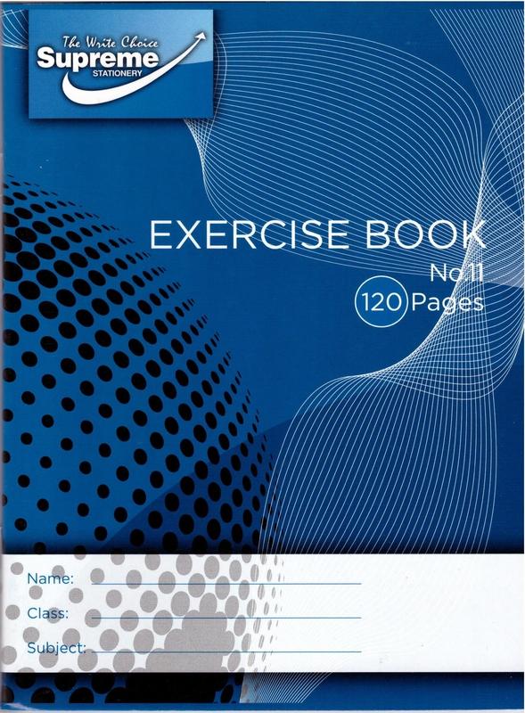 Supreme - Exercise Book No. 11 - 120 Page by Supreme Stationery on Schoolbooks.ie