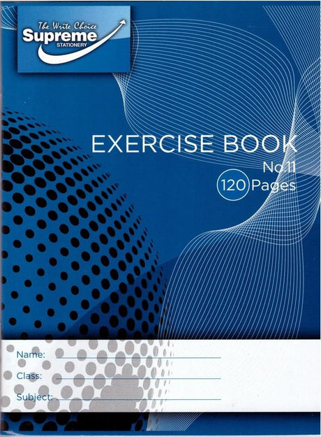 Supreme - Exercise Book No. 11 - 120 Page by Supreme Stationery on Schoolbooks.ie