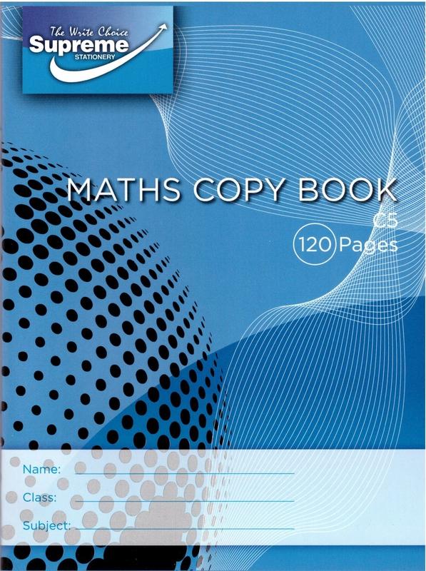 Blue Math Copy Book Supreme - Maths Copy Book - 120 Page – Schoolbooks.ie