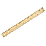 12"/30cm Wooden Ruler by Supreme Stationery on Schoolbooks.ie