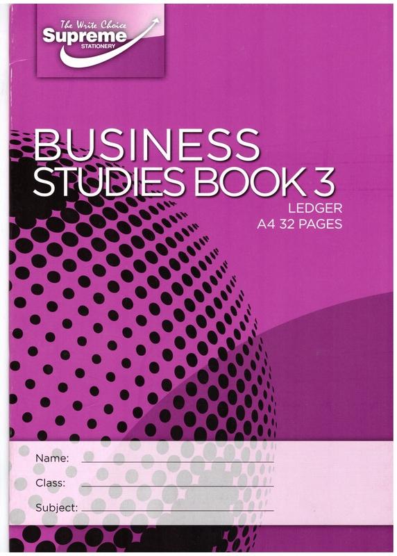 A4 Business Studies Book 3 by Supreme Stationery on Schoolbooks.ie