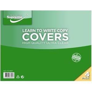 Covers for Supreme Copybooks - B2/B4 - 4 Pack by Supreme Stationery on Schoolbooks.ie