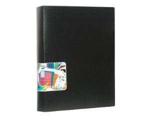 Display Book 100 Pocket - Black by Supreme Stationery on Schoolbooks.ie