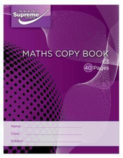 Sum Copy - C3 - 40 Page by Supreme Stationery on Schoolbooks.ie