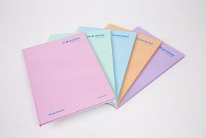 Supreme - Pack of 5 - Hardback Notebooks - A4 - 160 page - Pastel Colours by Supreme Stationery on Schoolbooks.ie