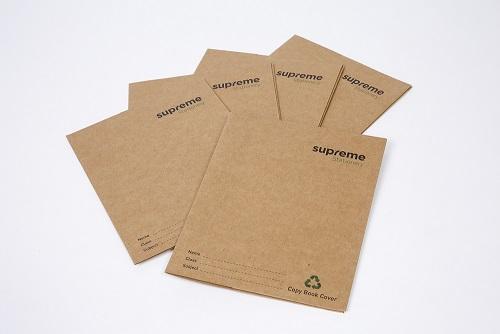 Supreme Stationery - Recycled Exercise Copy Cover - Pack of 5 by Supreme Stationery on Schoolbooks.ie